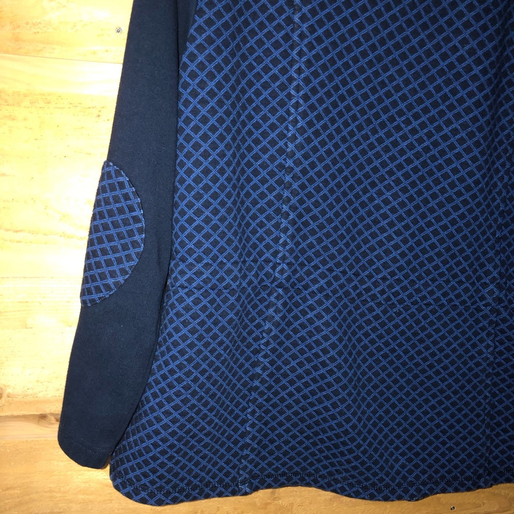 Talbots Full Zip Front Jacket Blue Pattern Quilte… - image 3